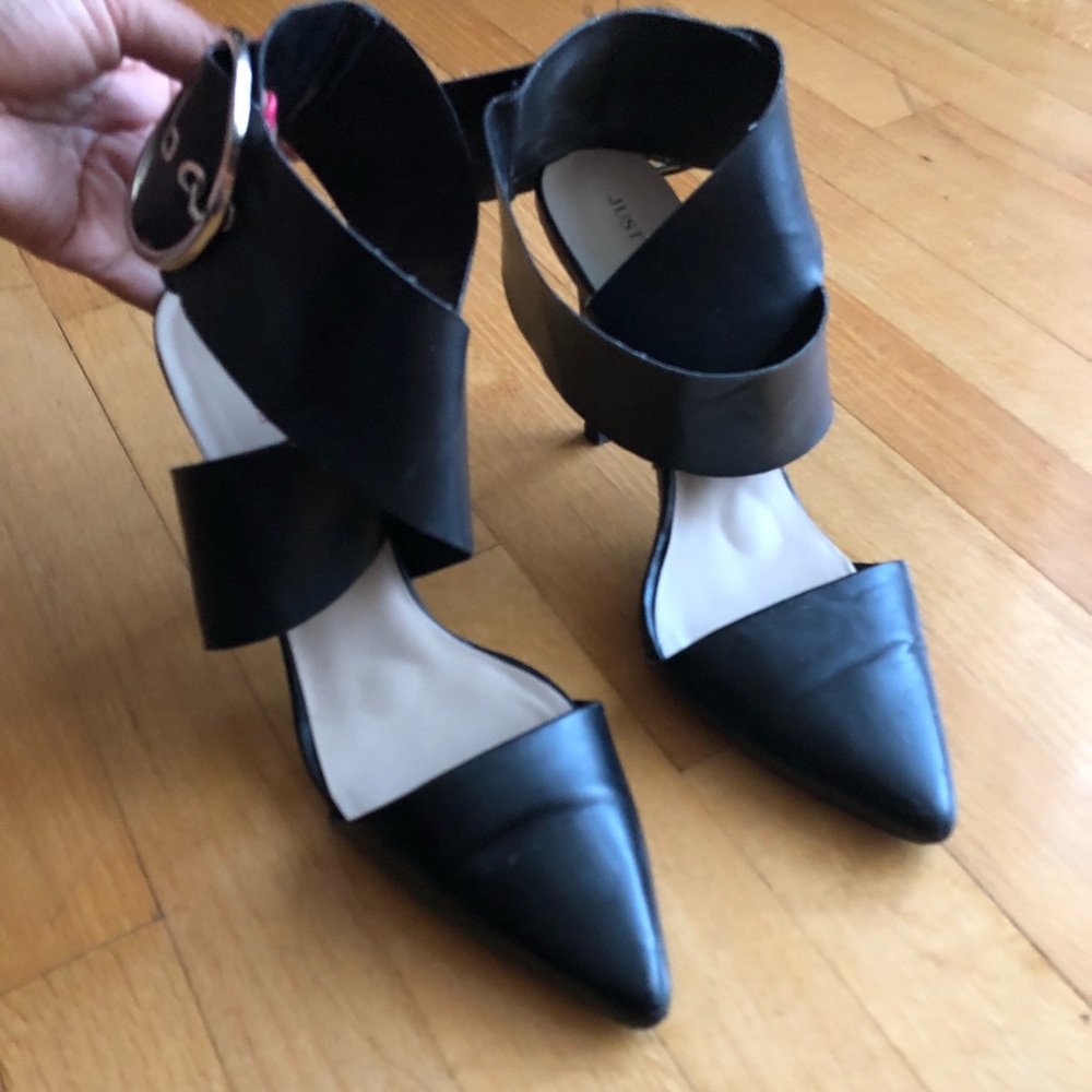 Black Heels with with ankle strap
